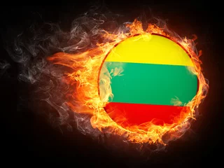 Fototapeten Litauen Flagge © Visual Generation