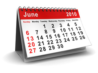 june 2010 calendar