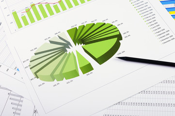 charts and graphs of sales