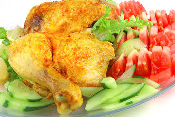 grilled chicken leg