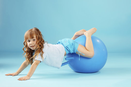 Child With Gymnastic Ball