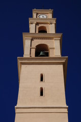 Obraz premium Bell-tower of St.Peter`s church in Jaffa.