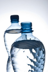 Bottles of mineral water