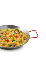 paella de pollo y verduras