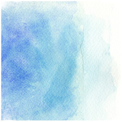 watercolor paints on a rough texture paper.