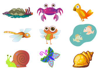 Assorted Cute Animal Illustration in Vector