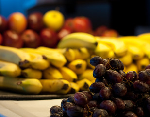 Grapes Bananas and Apples