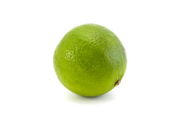 a lime isolated on white