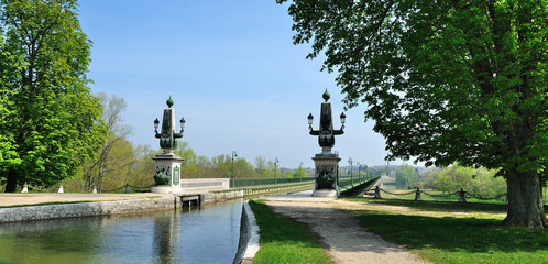 Briare kanaalbrug (Loiret)