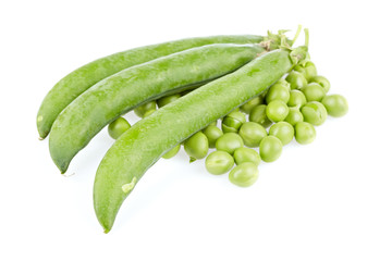 Peas with pods