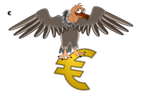 der Geier hat den Euro