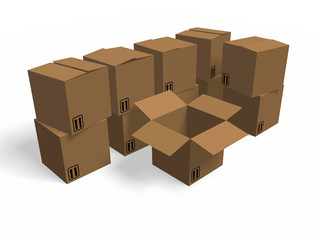 Cardboard boxes