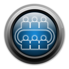 Dark and Glowing Button 