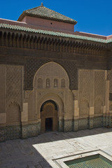 Former Islamic college, the Ben Youssef Madrasa,
