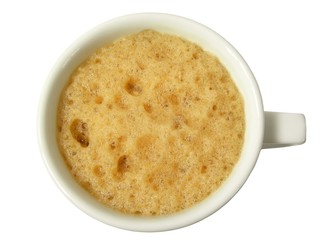 Сup of coffee isolated on white background