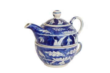 Nested Chinese teapot and cup