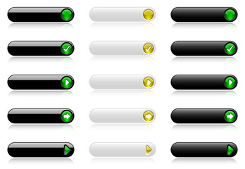 Web buttons (black and white)