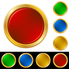 Ring buttons for web