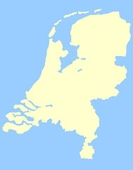 Obraz premium Map of Netherlands