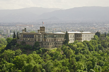 Castle in a city park