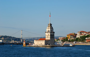 Maiden Tower, Istanbul - obrazy, fototapety, plakaty