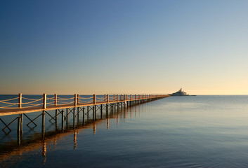Fototapeta premium wooden marine pier