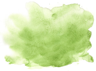 Fototapeta premium texture green watercolor background painting
