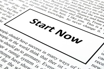 Obraz premium start now
