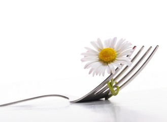 flower and fork