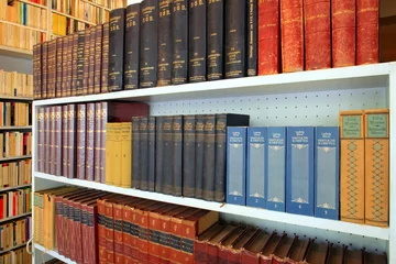 Abwaschbare Fototapete Bibliothek Library, Buchladen modernes Antiquariat Stöberkiste