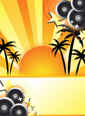 abstract summer party design
