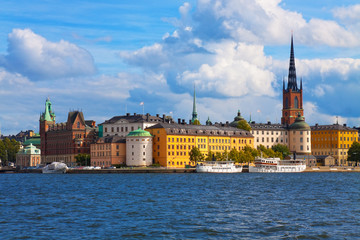 Fototapeta premium The Old Town in Stockholm, Sweden