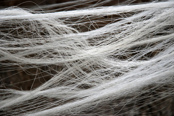 textile rope network - Faden Netzwerk