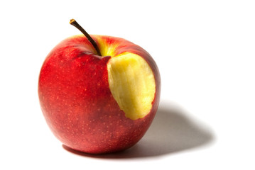 biting apple