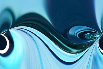 Shades of Blue Abstract