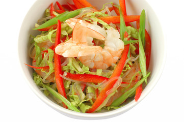Salad with shrimps