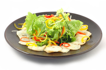 Salad  with white fish