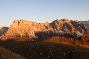 Berg Stevia in den Dolomiten