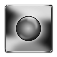 button silver, 3d