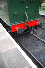 Naklejka premium Antique steam train