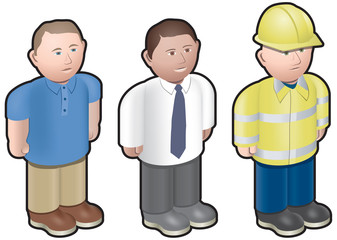 Workmen, office, general, industrial