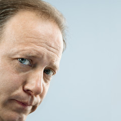 Man close up portrait