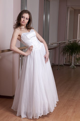 Fototapeta premium Girl in wedding dress