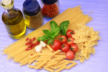 pasta e ingredienti