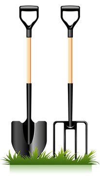 Garden Fork And Spade