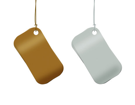 Hanging empty sale tag
