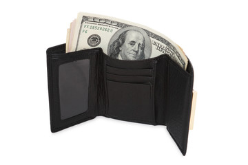 Wallet with dollars
