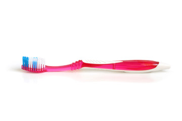 Pink tooth-brush