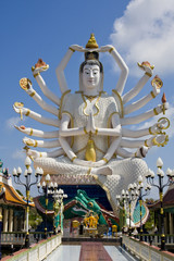 Fototapeta na wymiar Statue of Shiva on Koh Samui island, Thailand