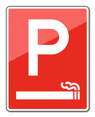 parkplatz mit rauchverbot